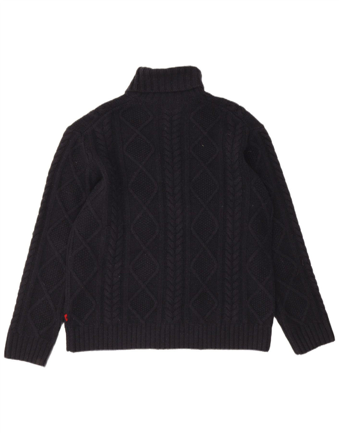 Kappa Herren Rollkragenpullover 2XL Marineblaue Wolle