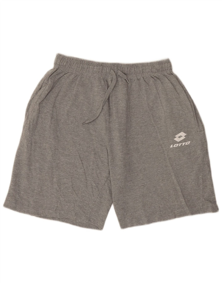 Lotto Herren-Sportshorts XL aus grauer Baumwolle