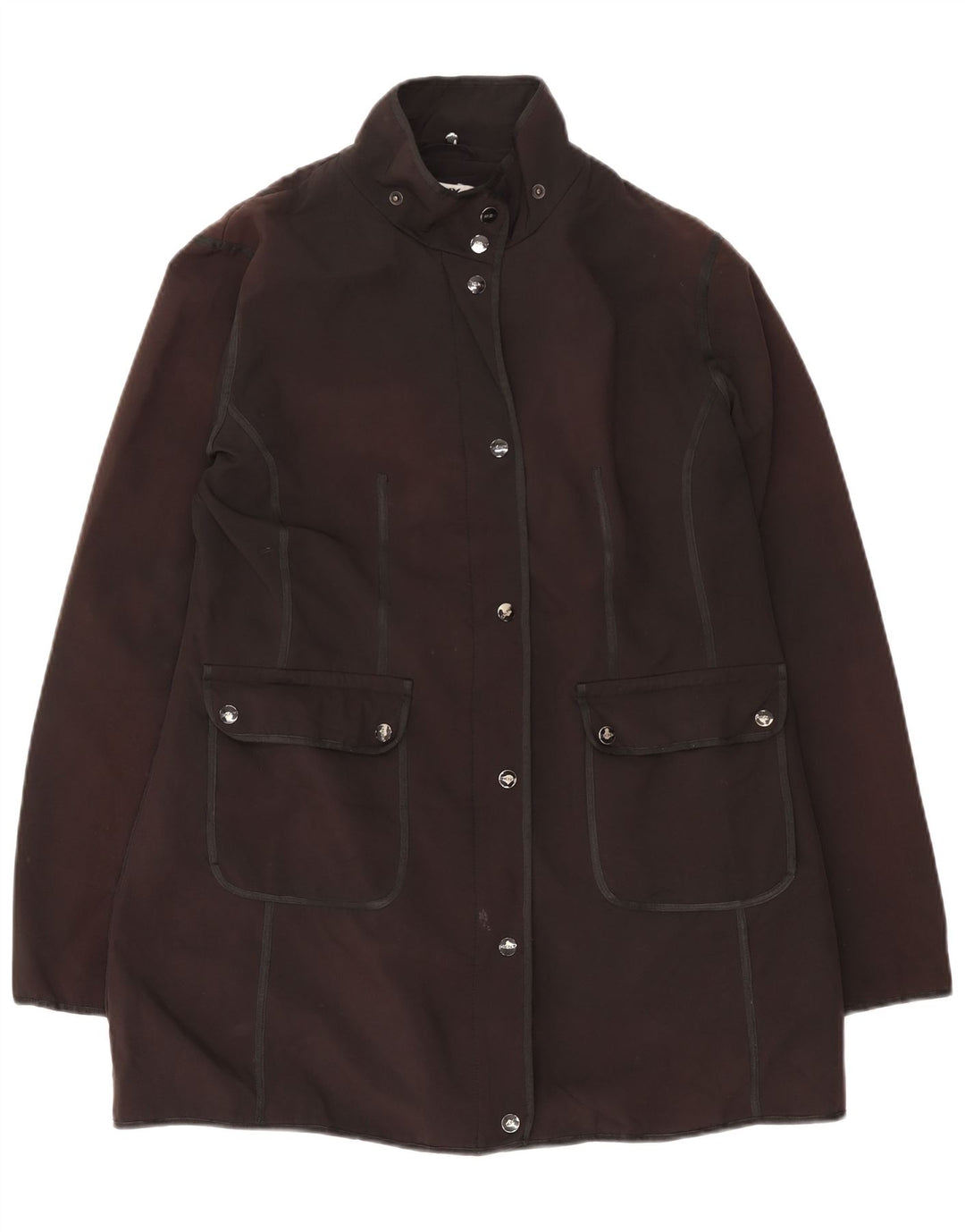 Dkny Womens Utility Jacke UK 16 Large Grau Polyester