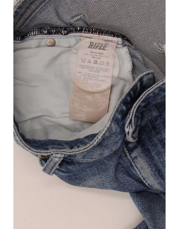 Rifle Damen Bootcut Jeans W28 L34 Blaue Baumwolle