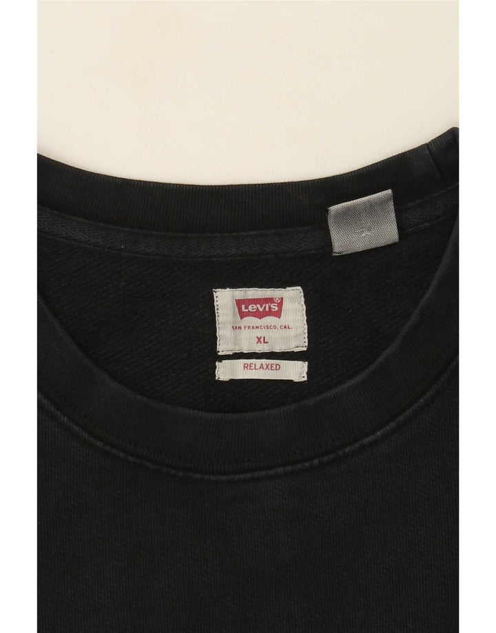 Levi's Herren Relaxed Fit Sweatshirt Pullover XL Schwarz