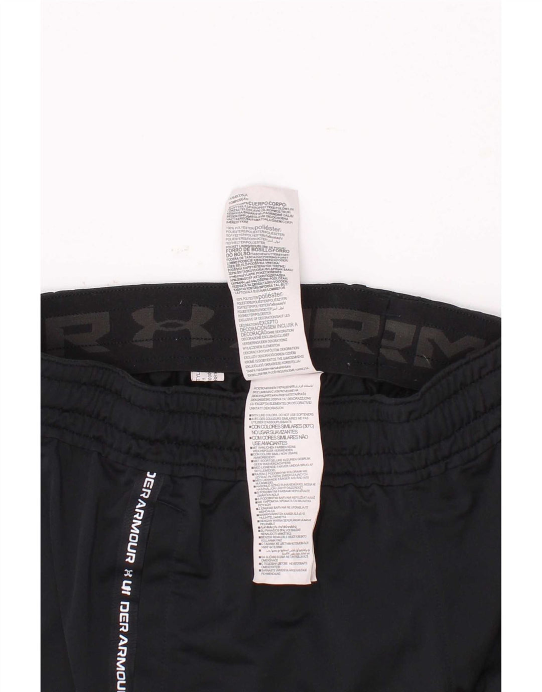 Under Armour Jungen-Sportshorts mit Grafik, 7–8 Jahre, Größe S, schwarzes Polyester