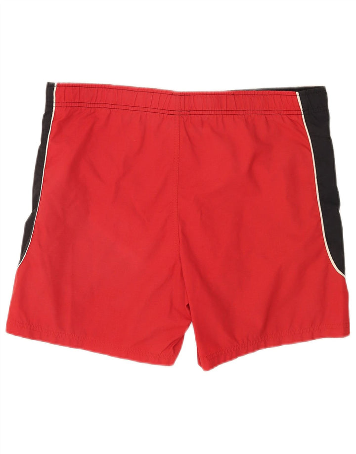 Reebok Herren-Badeshorts mit Grafik, Größe S, Schwarz, Colourblock-Nylon