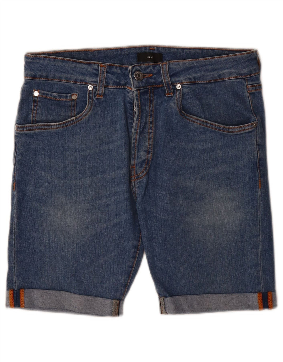 Liu Jo Damen Jeansshorts W28 Mittelblau