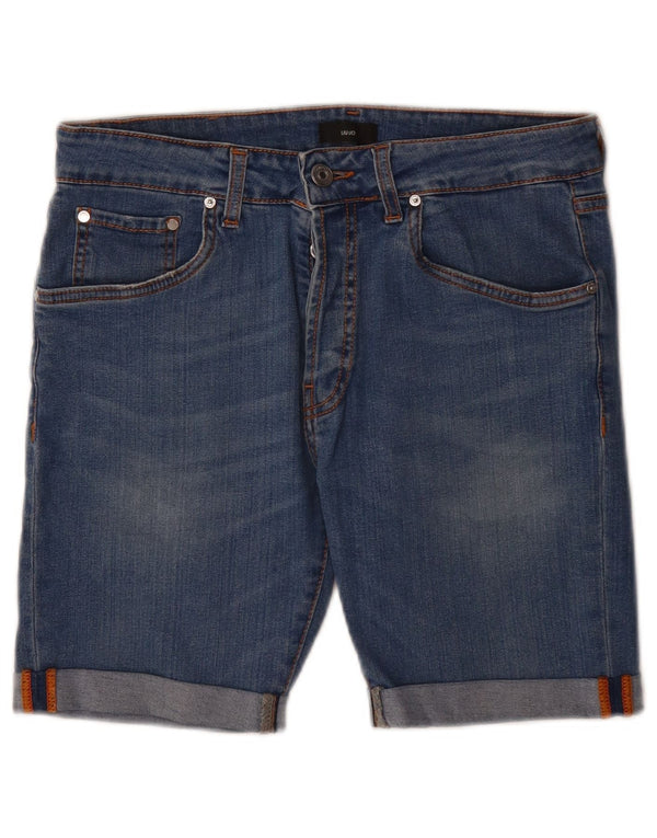 Liu Jo Damen Jeansshorts W28 Mittelblau