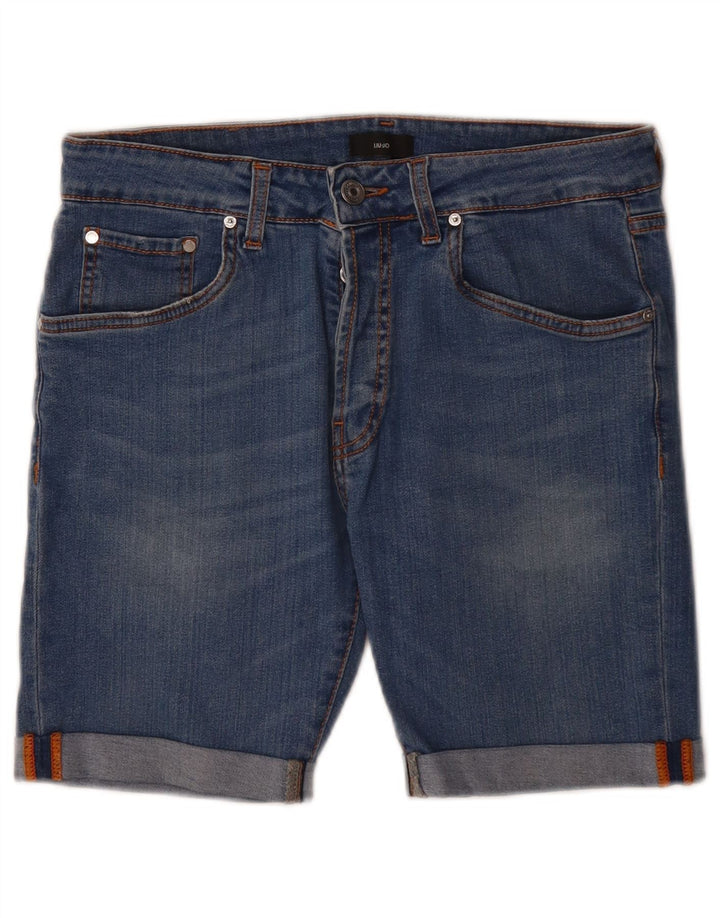 Liu Jo Damen Jeansshorts W28 Mittelblau