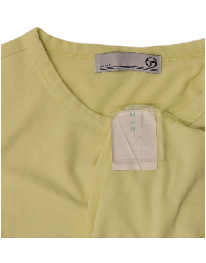 Sergio Tacchini Damen Top Langarm IT 44 Mittelgrüne Baumwolle