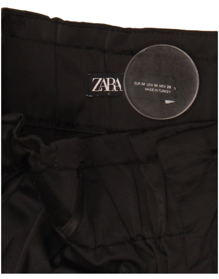 Zara Damen-Jogginghose, Cargohose, Größe M, W28, L26, Schwarz