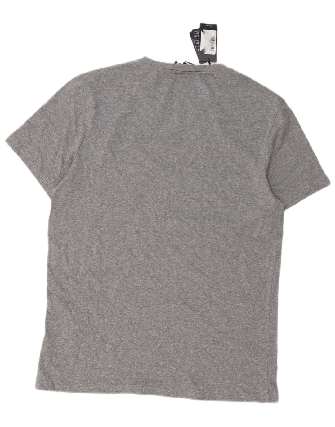 Hugo Boss Herren-T-Shirt mit Grafik, groß, aus grauer Baumwolle