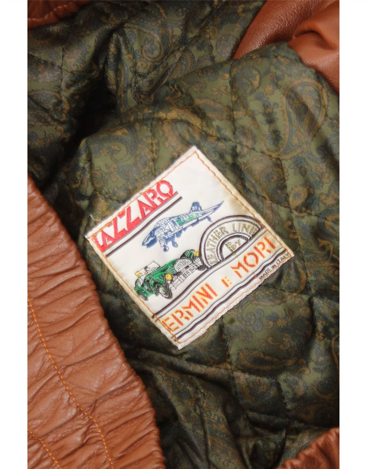 Vintage Damen Lederjacke UK 14 Large Braun