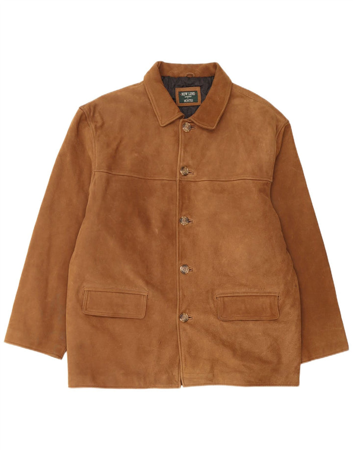 Montes Herren Lederjacke IT 52 XL Braunes Leder