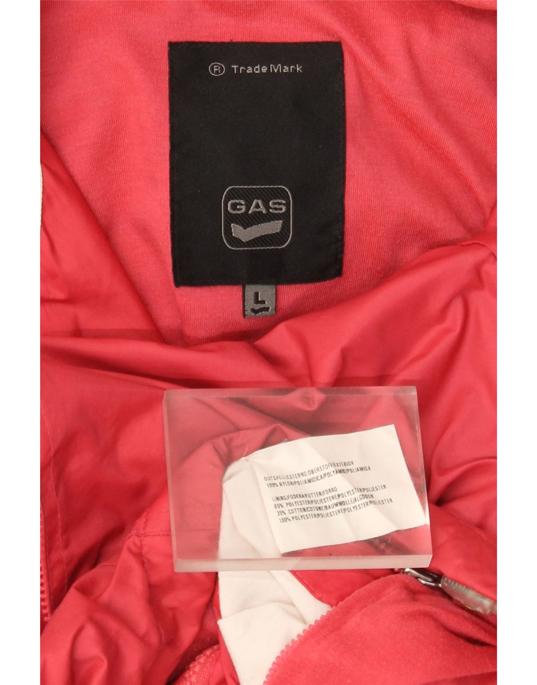 Gas Damen-Regenjacke mit Kapuze, UK 16, Größe L, rosa, Polyester