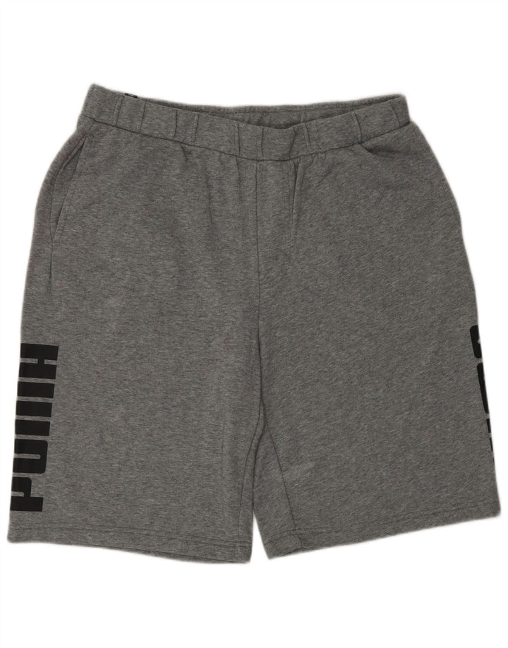 Puma Herren Graphic Sport Shorts Large Grau meliert