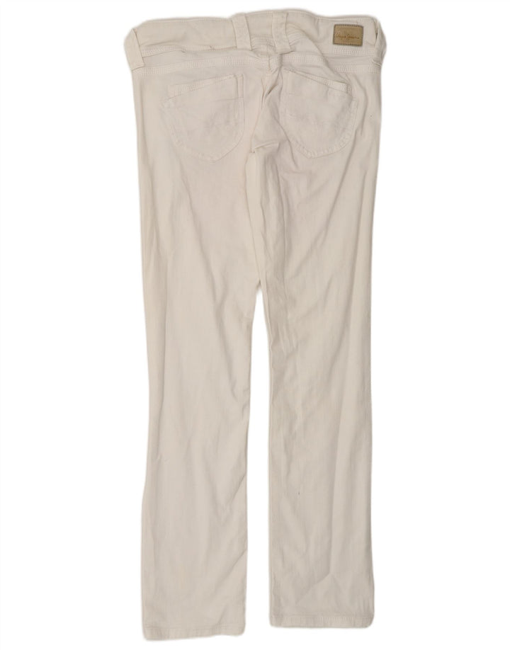 PEPE Jeans Damen Venus Slim W28 L32 Weiße Baumwolle
