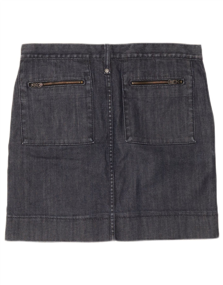 Benetton Damen Jeansrock W32 Large Marineblau