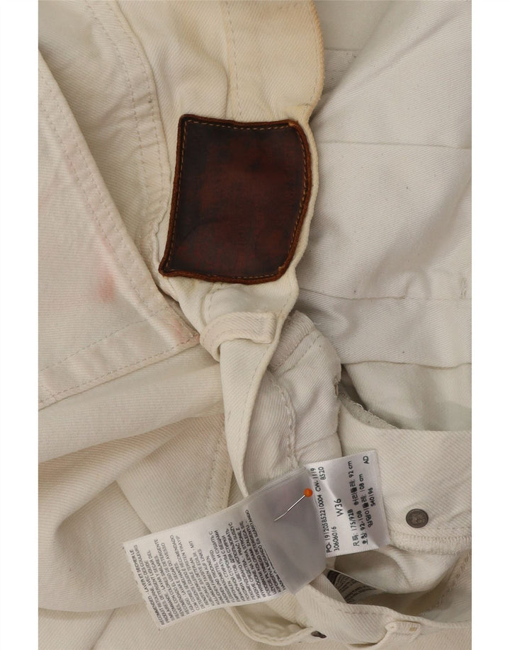 LEVI'S Herren-Jeansshorts W36 Large aus weißer Baumwolle