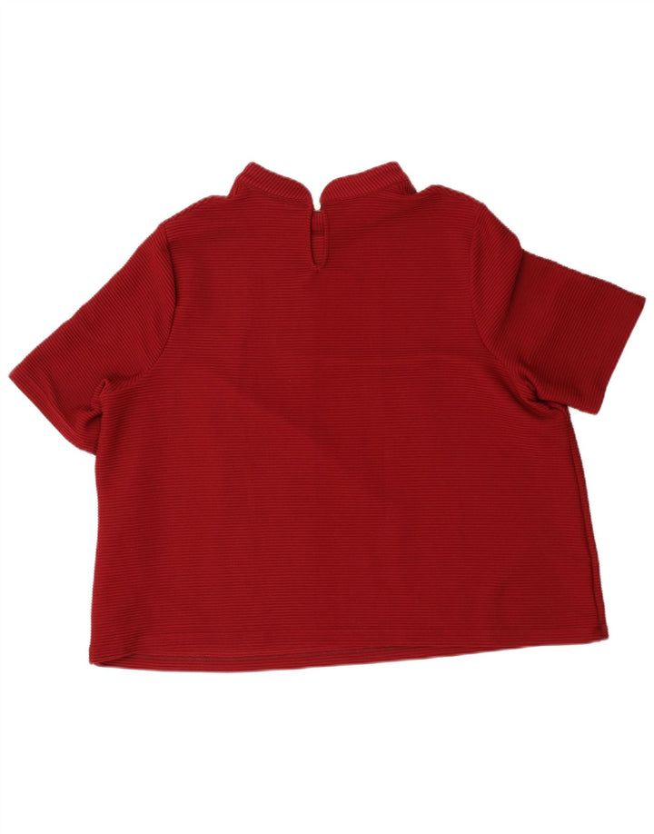 Marks & Spencer Damen Blusenoberteil UK 14 Mittelrot