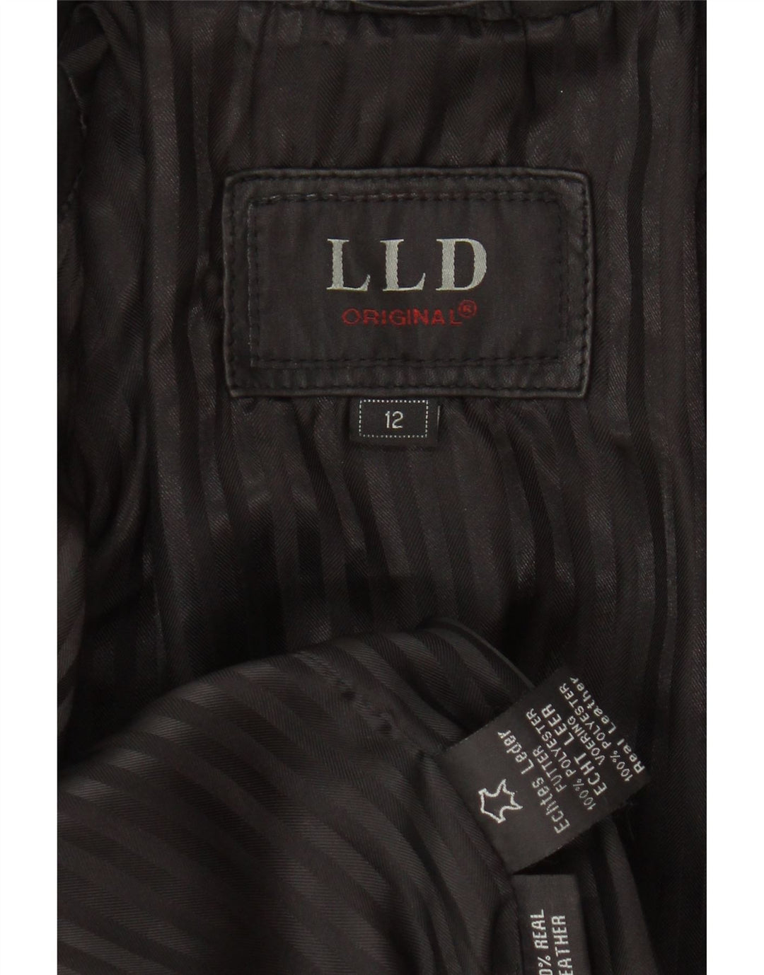 LLD Womens Leather Jacket UK 12 Medium Black Leather Vintage LLD and Second-Hand LLD from Messina Hembry 