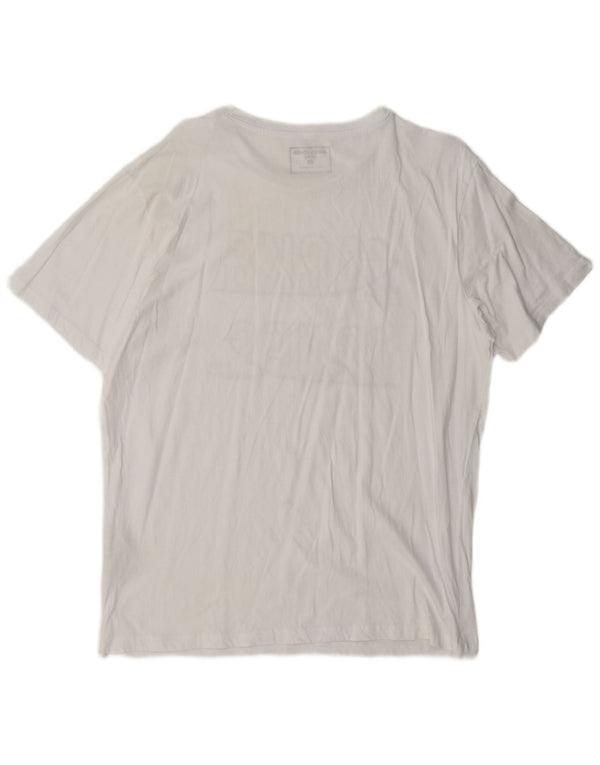 Jack & Jones Herren-T-Shirt mit Grafik, XL, weiße Baumwolle