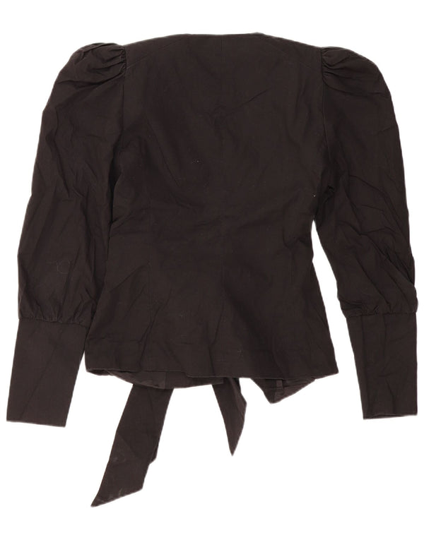 Zara Damen Blazer Jacke UK 12 Medium Schwarz