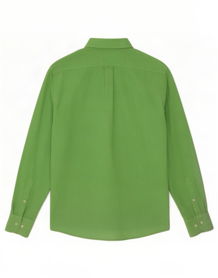 Fred Perry Herrenhemd Großes grünes Leinen