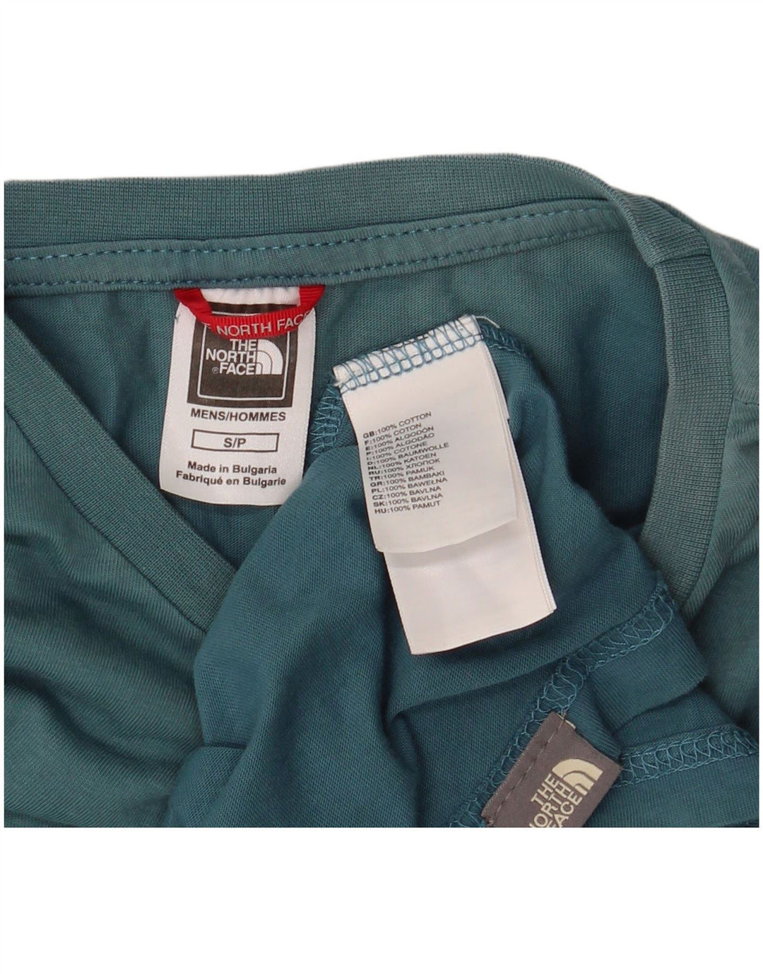 The North Face Herren T-Shirt Top Small Blau Baumwolle