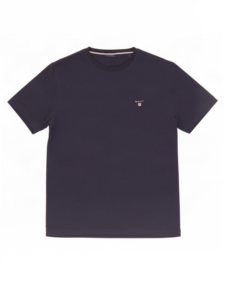 Gant Herren-T-Shirt-Oberteil, mittelgroß, marineblau, Baumwolle