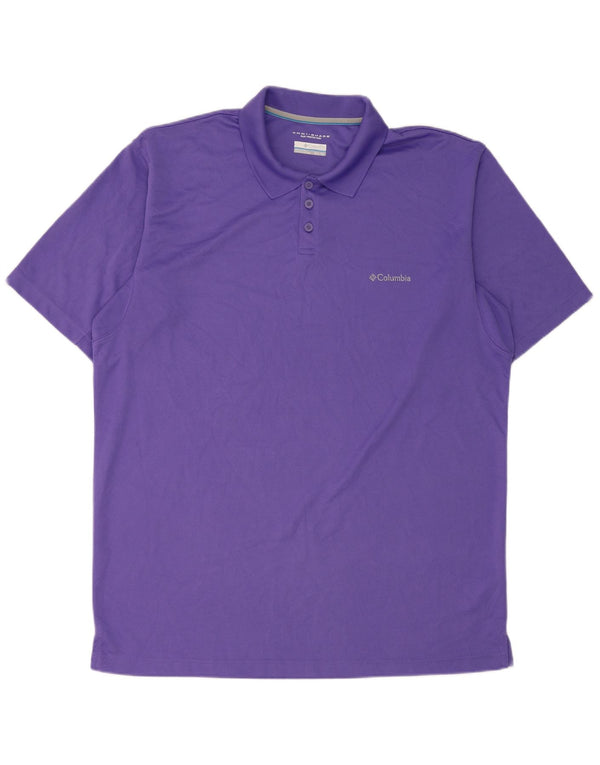 Columbia Herren Omni-Shade Poloshirt XL Lila Polyester