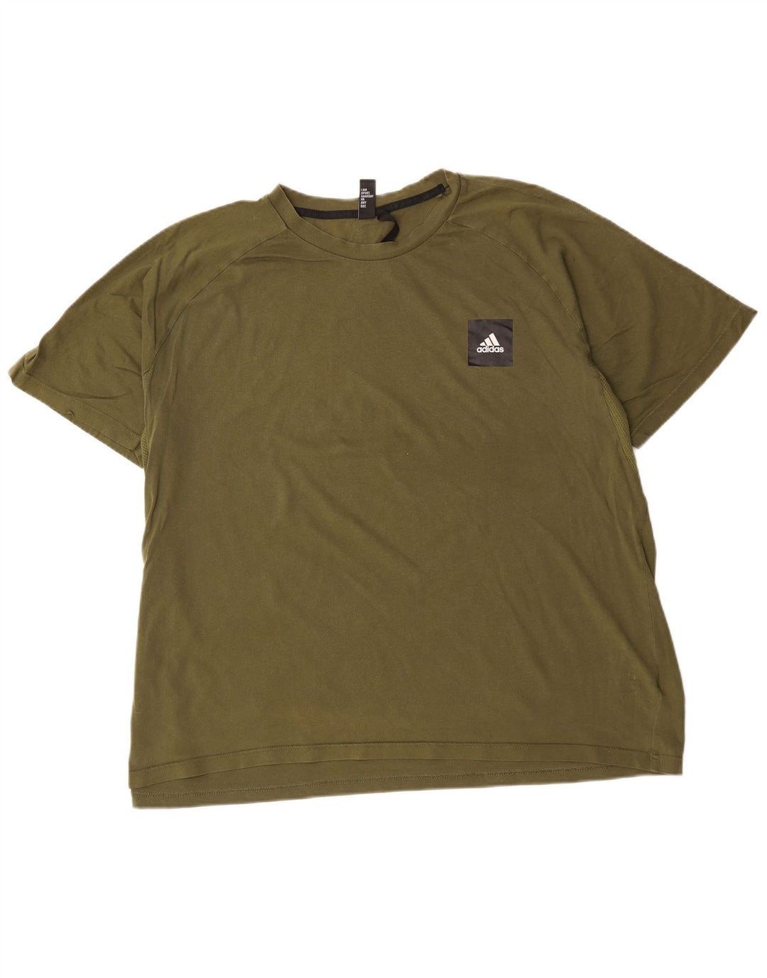 Adidas Herren T-Shirt Top 2XL Khaki Baumwolle