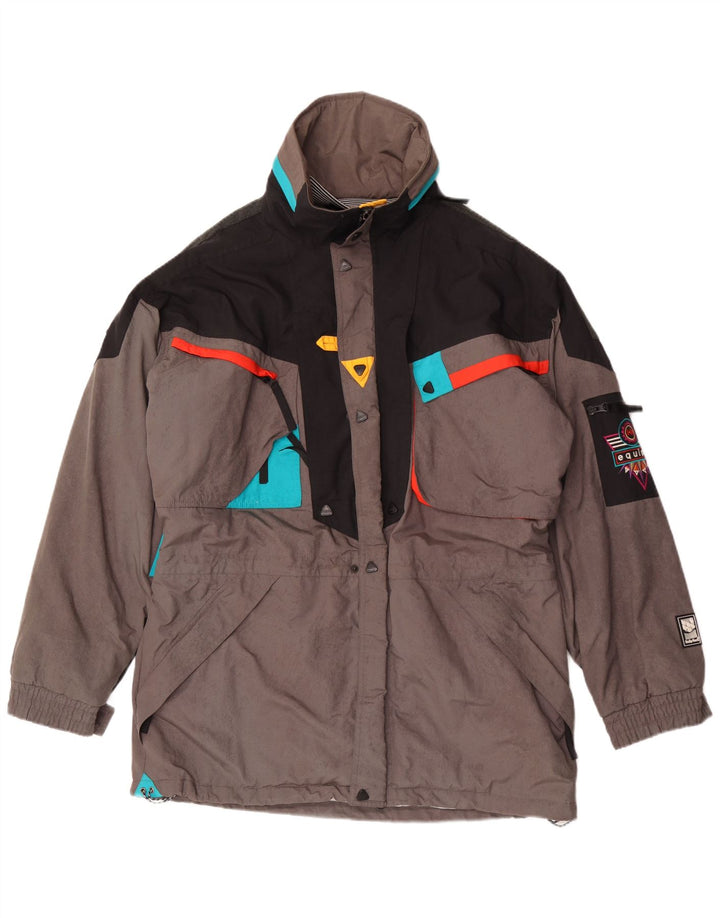 Helly Hansen Herren-Skijacke mit Grafik, UK 38, Mittelgrau, Farbblock