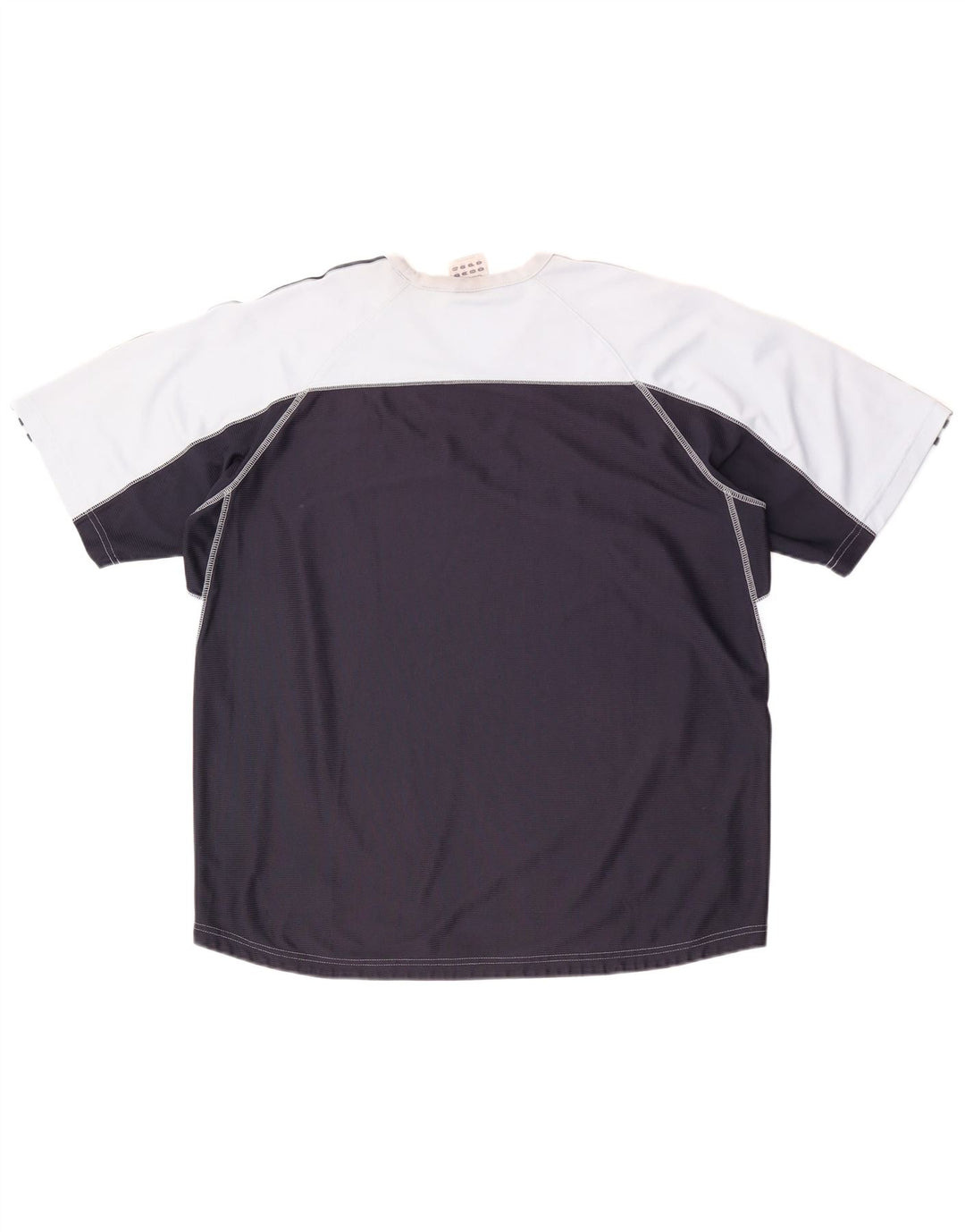 Adidas Herren T-Shirt Top XL Blau Colourblock Polyester