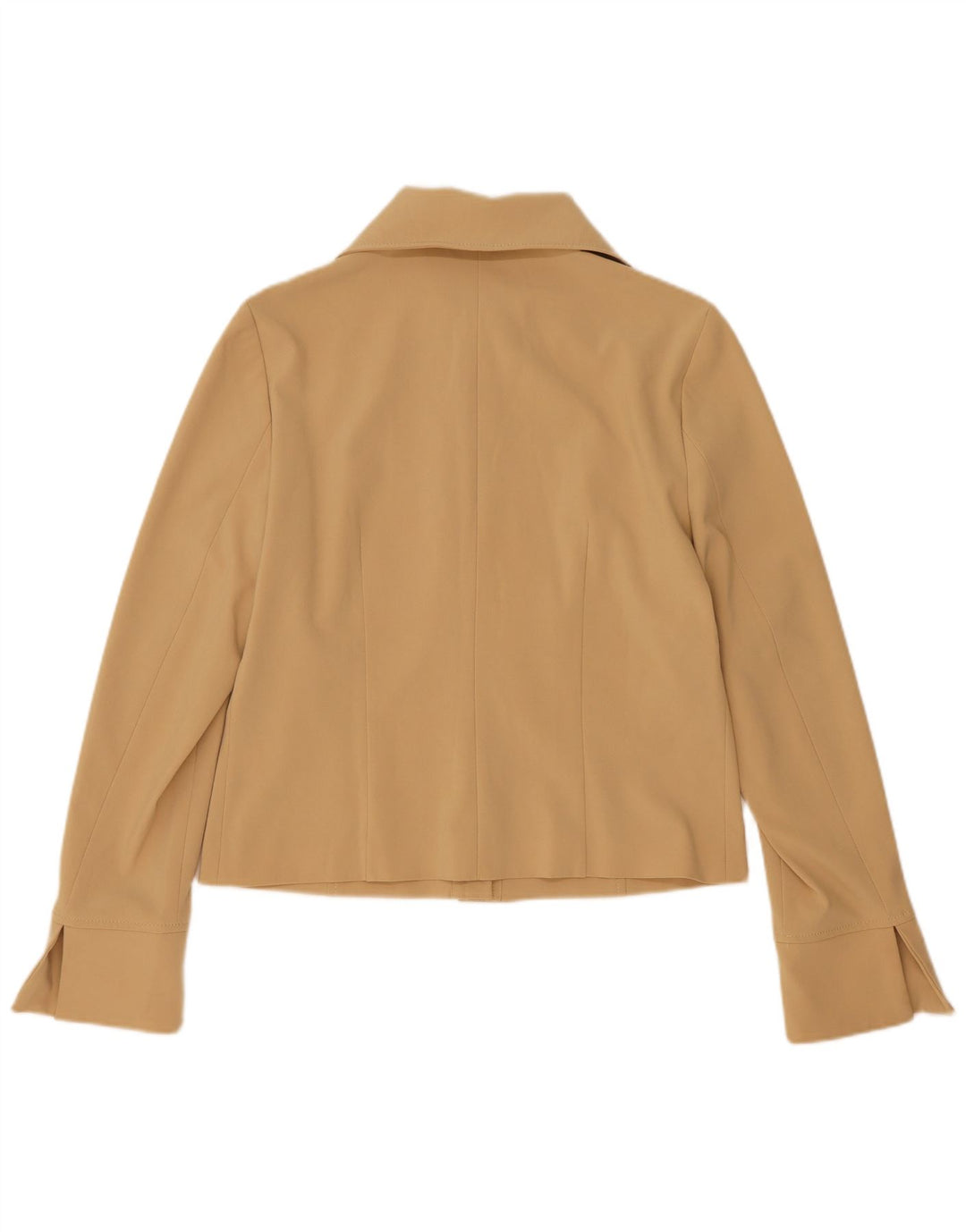 Vintage Damen Bomberjacke IT 46 Large Beige Polyester