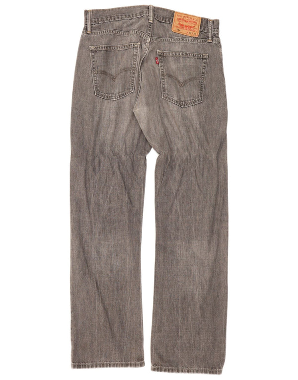 Levi's Damen 514 Straight Jeans W32 L32 Graue Baumwolle