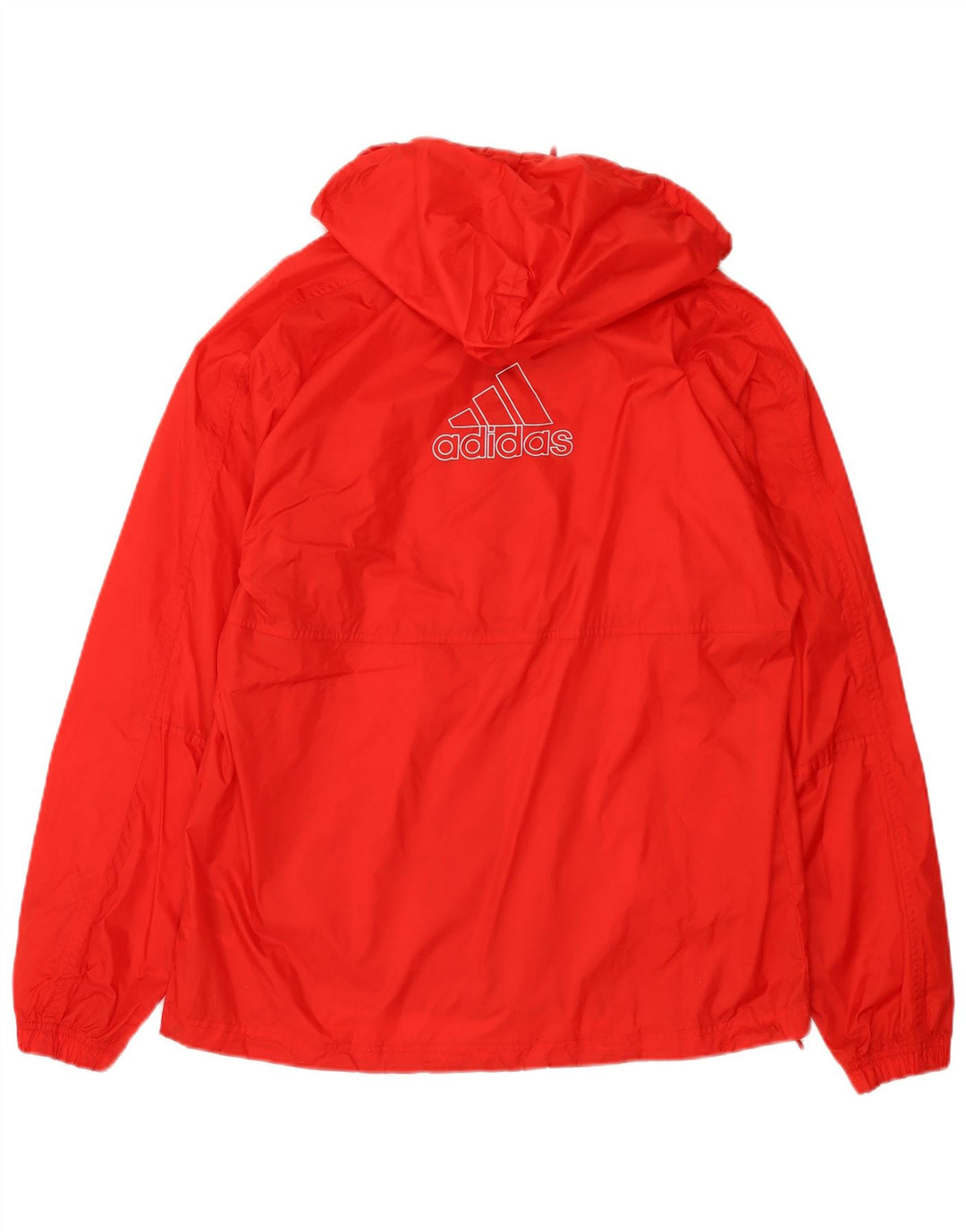 ADIDAS Herren Regenjacke mit grafischer Kapuze, UK 36, kleines rotes Nylon