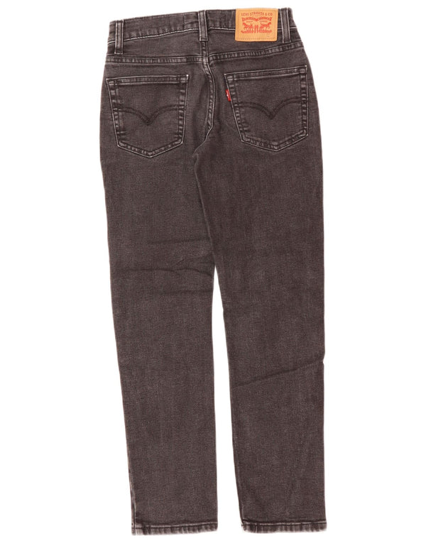 LEVI'S Mädchen 502 Regular Tapered Jeans 9–10 Jahre W26 L26 Schwarze Baumwolle