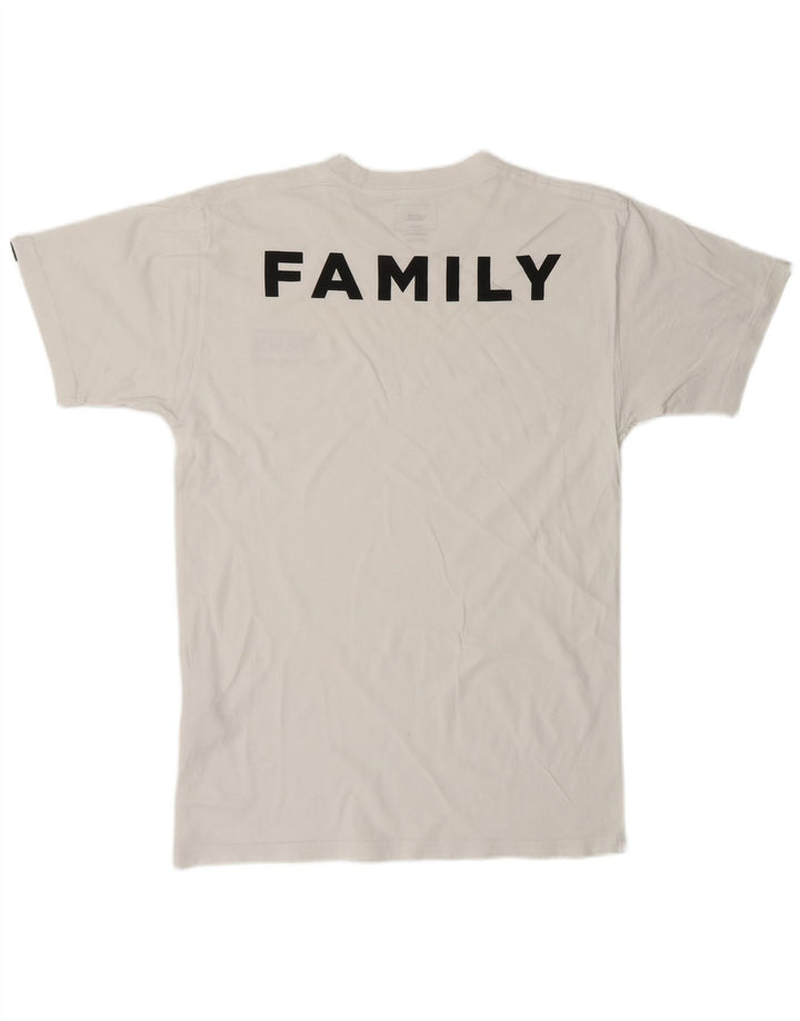 VANS Herren Classic Fit Grafik-T-Shirt-Oberteil aus mittelweißer Baumwolle