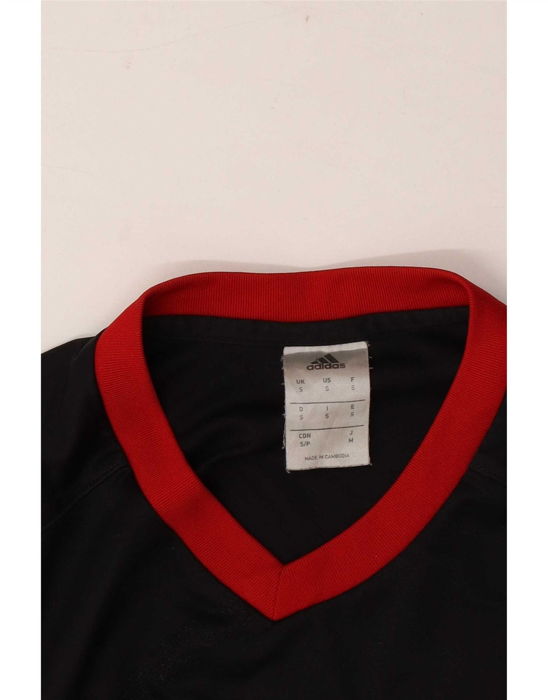 Adidas Herren Climalite T-Shirt Top Small Schwarz gestreift