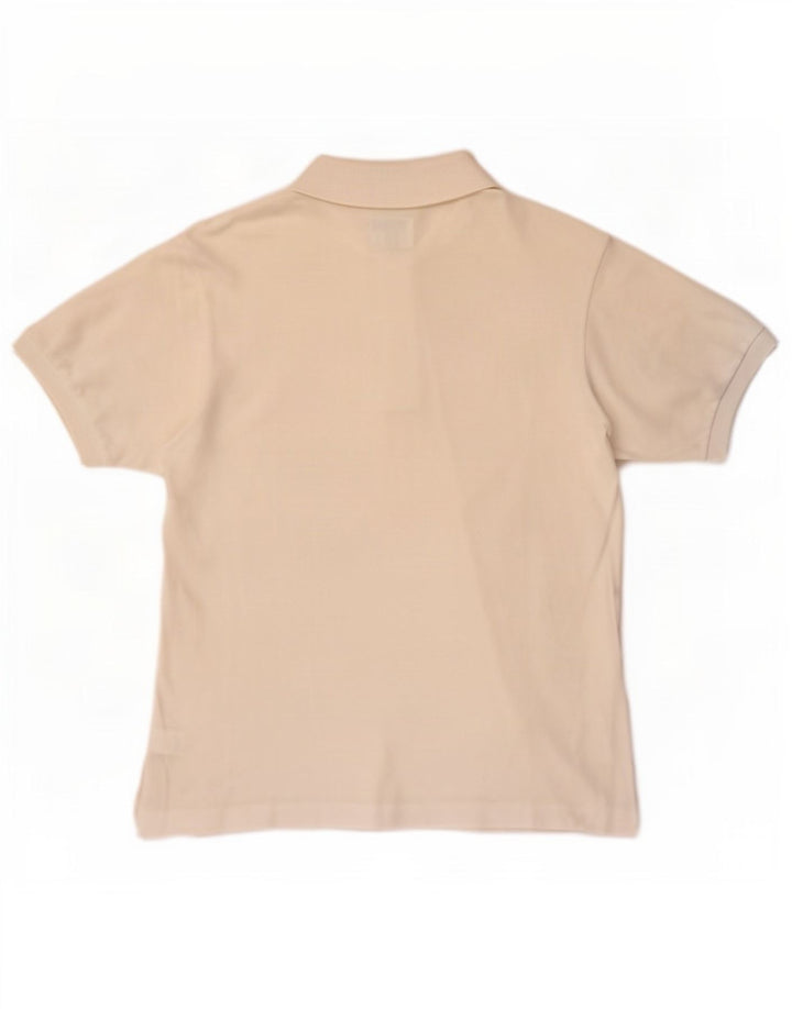 Lacoste Herren-Poloshirt, Größe 4, mittelweiße Baumwolle