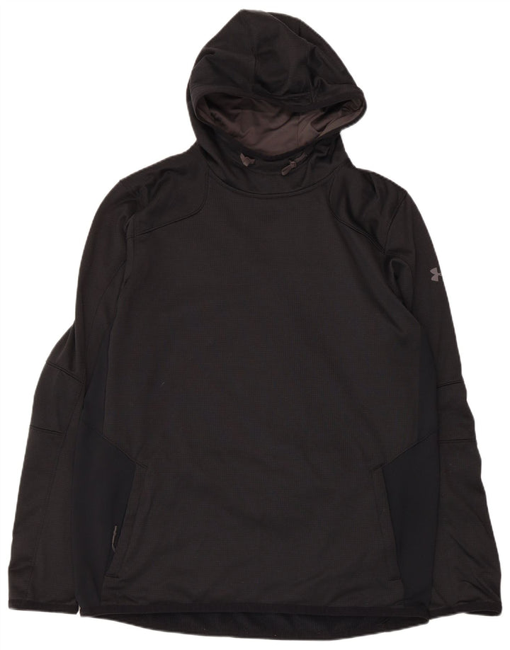 Under Armour Herren Cold Gear Kapuzenpullover, groß, aus schwarzem Polyester