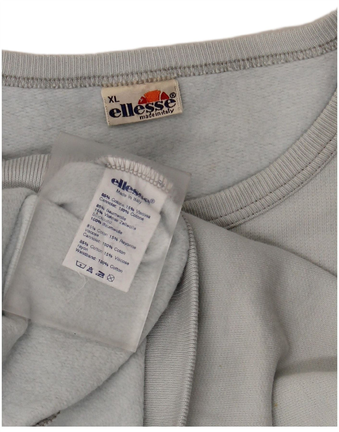 Ellesse Damen Sweatshirt Pullover UK 18 XL Blaue Baumwolle