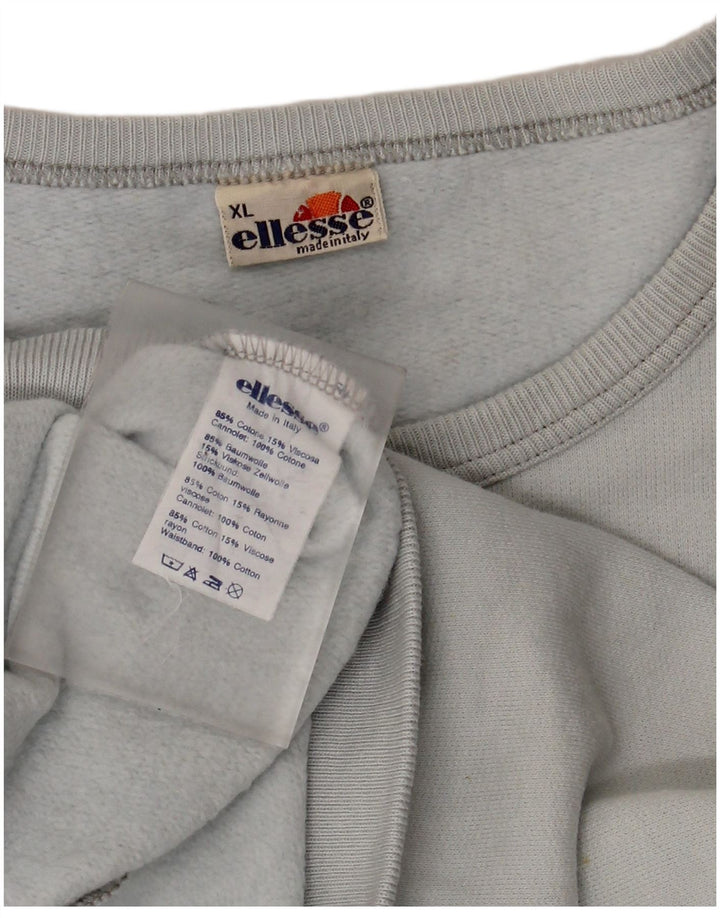 Ellesse Damen Sweatshirt Pullover UK 18 XL Blaue Baumwolle
