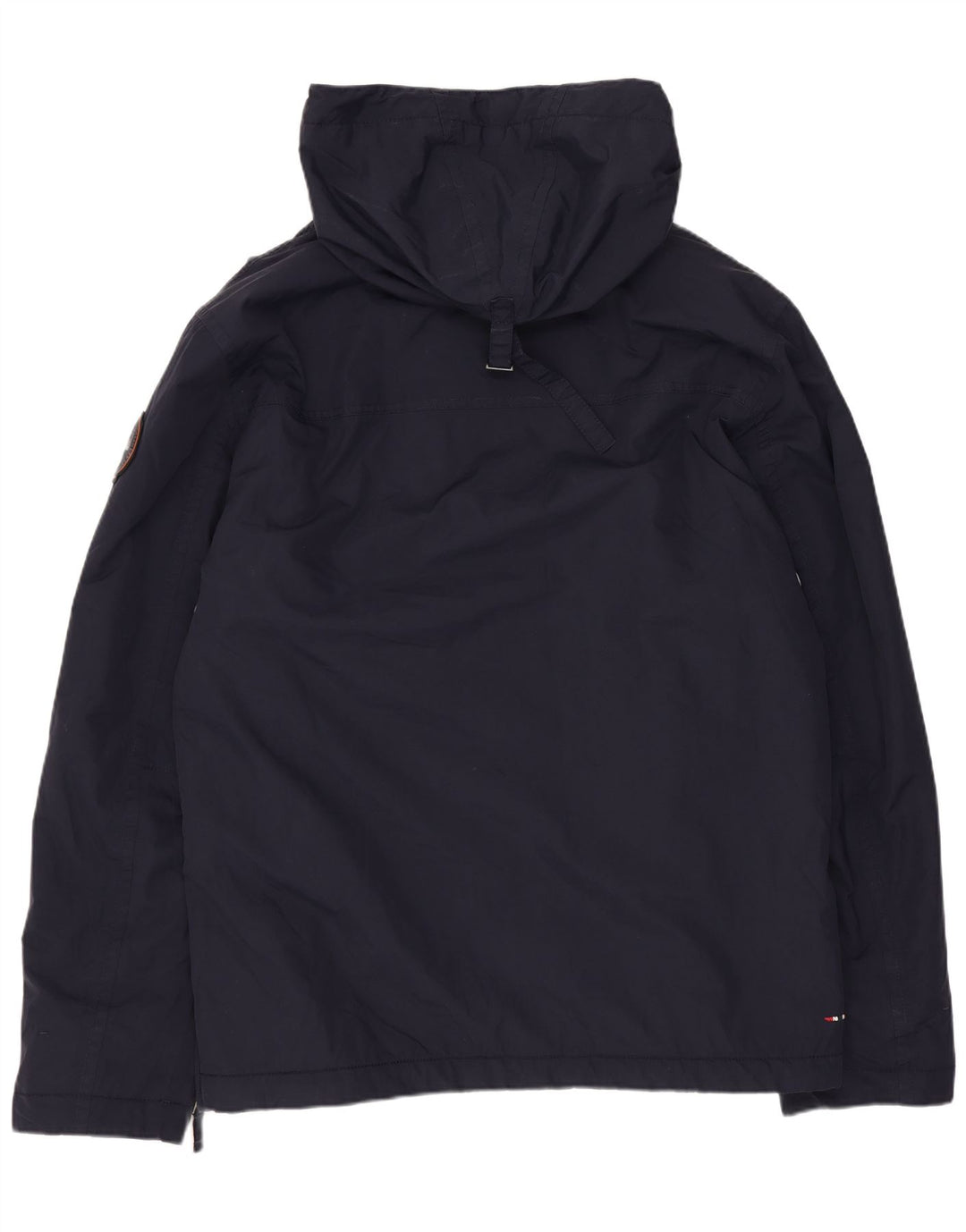 Napapijri Herren-Anorakjacke mit grafischer Kapuze, UK 40, Größe L, Marineblau, Polyester