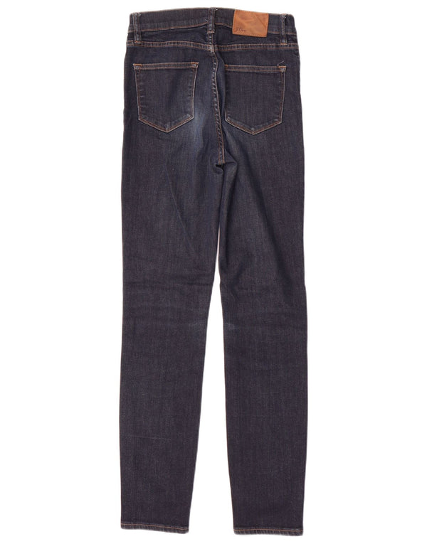 J. Crew Damen Lookout High Rise Skinny Jeans W25 L29 Marineblaue Baumwolle