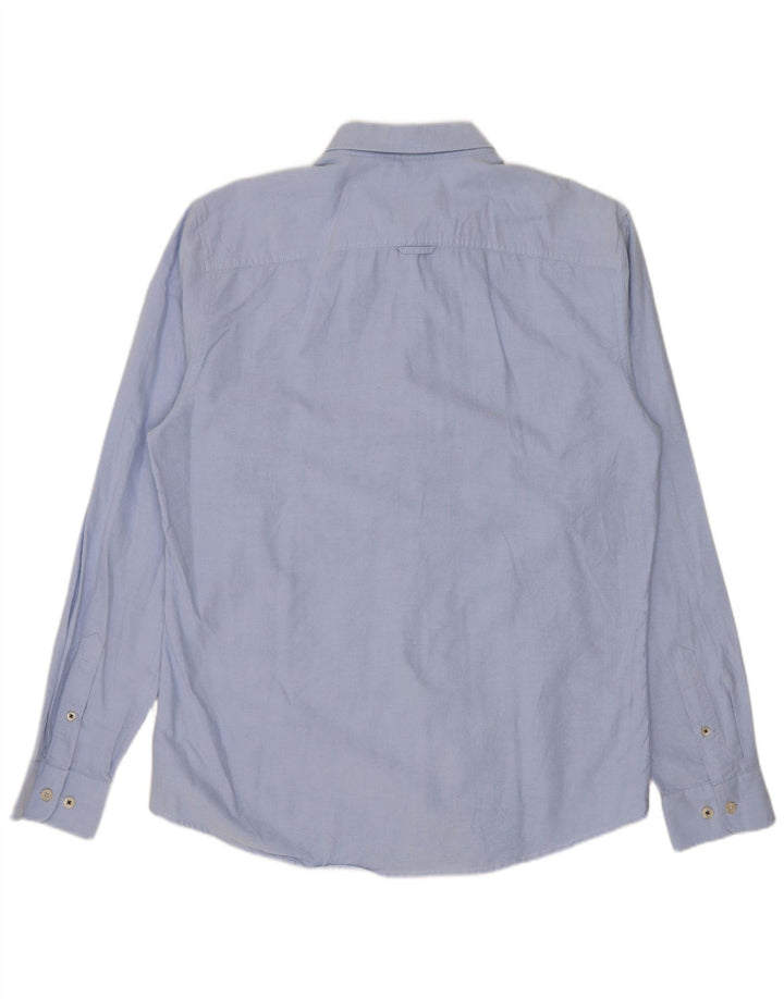 Joules Slim-Fit-Hemd für Herren aus mittelblauer Baumwolle