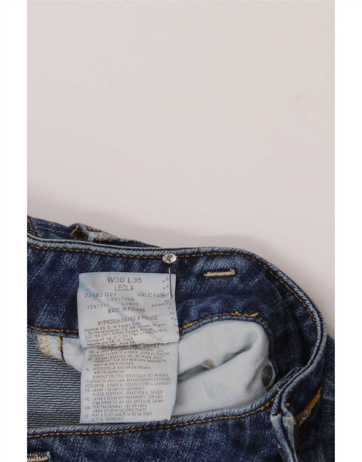 Lee Damen Leola Bootcut Jeans W30 L35 Blaue Baumwolle