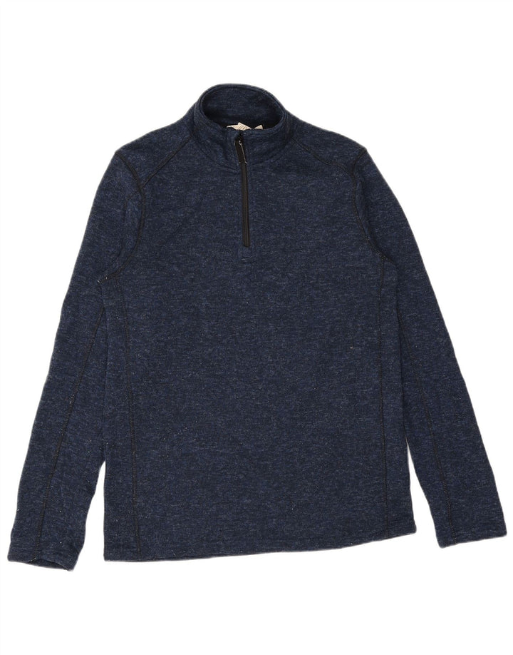 Mountain Warehouse Herren-Pullover mit Reißverschluss am Kragen, mittelgroß, Marineblau