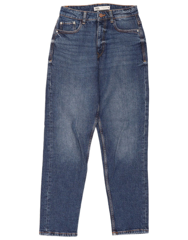 Marks & Spencer Damen High Waist Tapered Jeans EU 36 XS W26 L28 Blau