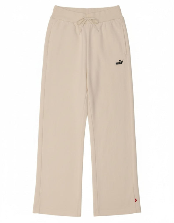 Puma Damen Trainingshose UK 14 Large Weiße Baumwolle