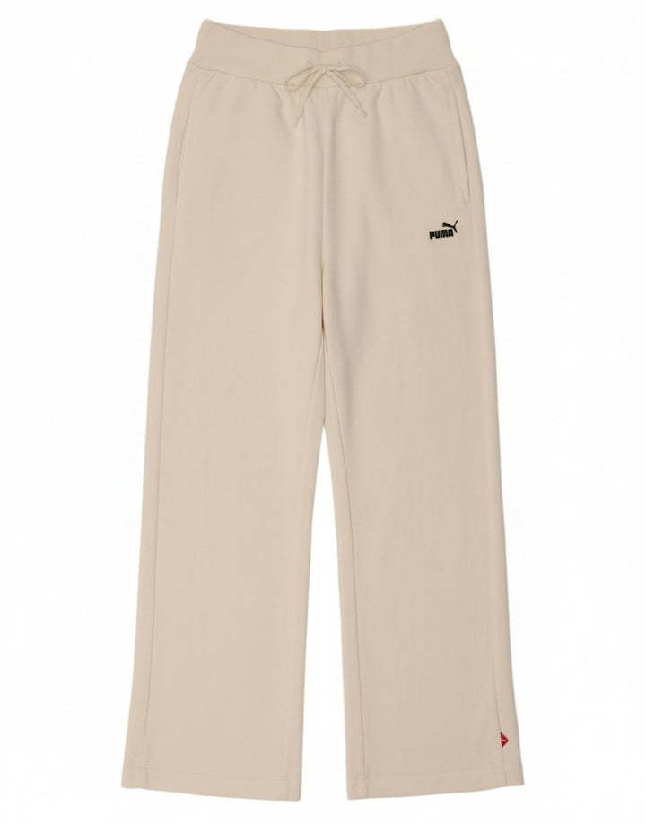 Puma Damen Trainingshose UK 14 Large Weiße Baumwolle