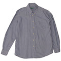 Benetton Damenhemd UK 18 XL Blaue Baumwolle